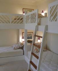 From climbing up and down to playing hide and seek, bunk beds are sure to bring in a whole lot of adventure. Bedside Tables In The Ends Sleepover Room Corner Bunk Beds Bunk Bed Designs