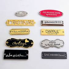 Metal Label Long Brand Custom Logo Tag Bag Luggage Personalized Name Custom Label Made To Order By Buttons Custom Labels Clothing Labels Design Sewing Labels