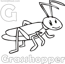 There are tons of great resources for free printable color pages online. G For Grasshopper Coloring Pages Pdf Coloringfolder Com Coloring Pages Coloring Pages For Kids Animal Coloring Pages