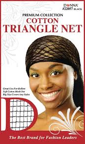 Amazon.com: DONNA Cotton Triangle Net, Shower Cap, Wig Cap & Hair  Accessories for Stylish Hair Protection, BLACK COLOR 1PC : Beauty &  Personal Care