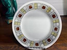 Butter, Side, Plate, Broadhurst, Kathie Winkle, Rushstone Design, MCM,  Ironstone, Scandinavian, 1970s, Handpainted