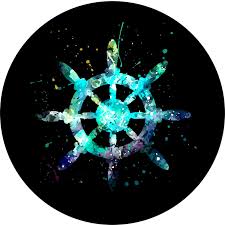 Boat Steering Wheel Helm Spare Tire Cover Jeep Wrangler Rubicon Liberty Rv Trailer Tire Cover Spare Tire Spare Tire Covers