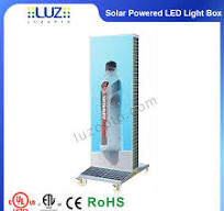 Outdoor Electric Solar Sign LED Light Boxes Freestanding ...