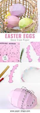 It is an egg coloring page that has two large egg shapes that you can start by coloring or leave white. How To Make A Paper Egg Very Easy With Free Template Papershape