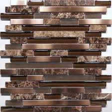 All stainless steel tile can be shipped to you at home. Gorgeous Chocolate Tile For Fireplace Backsplash Tile Design Kitchen Backsplash Tile Designs Metal Mosaic Tiles