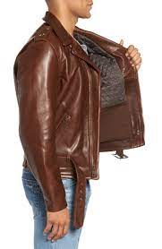 Schott Nyc 50s Oil Tanned Cowhide Leather Moto Jacket Nordstrom In 2021 Leather Moto Jacket Tan Leather Jackets Leather Jacket