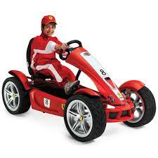 Ferrari seems to be on an unstoppable roll; The High Performance Ferrari Pedal Car Hammacher Schlemmer