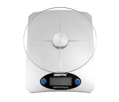 Tare function for weight of container. Portable Digital Kitchen Scale 5kg Gbs4209 White Cheeyone Com