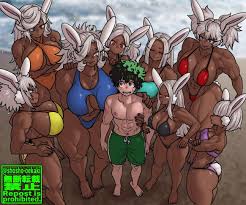 my hero academia, izuku midoriya, izuku midoriya (hero outfit), mika  usagiyama (oc), oc - R34 Vault