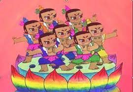 this is one of my favourite chinese cartoon when i was a kid seven boys have diffierent skills chinese cartoon drawing for kids cartoon