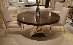 Caracole S Do A 360 Dining Table Is Topped With Fumed Eucalyptus Veneer The Silhouette Nods To Numerous Design Periods Dining Table Kitchen Modular Table