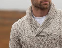 Pull col châle homme chez accastillage diffusion. Pull Irlandais Chaud Laine Merino