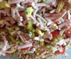 Superleckerer Wurstsalat Rezept Wurstsalat Wurstsalat Rezept Vorspeisen Salat
