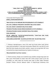 Teks ucapan aluan pengerusi (mbj) pihak pekerja, majlis bersama jabatan (mbj), kpm sempena mesyuarat mbj kpm bilangan 4 tahun 2019. Ucapan Pengerusi Sempena Mesyuarat Agung Ke 5