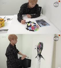 V Live Here presented 42+ jungkook drawing skills images for free to download, print or share. v live