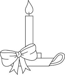 Free Coloring Pages Clipart Image Christmas Candle Coloring Page