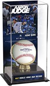 Aaron Judge New York Yankees Mlb All Time Rookie Home Run Record Sublimated Display Case With Image Homerun New York Yankees Yankees