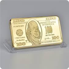 One of the newest, and perhaps most remarkable gold bar pieces is the gold combibar from valcambi. Usa 100 Dollar Bullion 24k Gold Bar American Metal Coin Golden Bars Usd With Gift Box Non Currency Coins Aliexpress