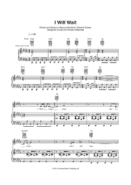 I Will Wait For You Piano Sheet Music Free Mumford Sons I Will Wait Sheet Music