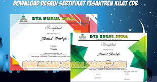 Sertifikat pesantren ramadhan bahkan baliho dibuat untuk menyambut gempita hadirnya bulan suci ramadhan. Download Desain Sertifikat Pesantren Kilat Cdr Kumpulan Tutorial