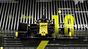 Rainmeter allows you to display customizable skins on your desktop, from hardware usage meters to fully functional audio visualizers. Renault F1 Team Rainmeter Skin Youtube