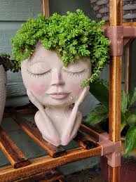 Tickled with my planters I put together this evening! The first picture  does not do this beauty justice!!! It even had a small string of pearls  hiding in there!! I put these