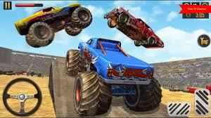 Monster Truck Demolition Derby Racing To Perform Demolish Cars Kids In 2021 Monster Trucks Truck Games Monster Truck Racing