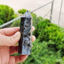 It is cleansing to the subtle bodies and facilitates a strong connection with the energies of earth, helping to connect with the spirits of nature. 1pcs Natural Larvikite Blue Pearl Granite Point Healing Obelisk Tower Polished Crystal Wand Stones Aliexpress