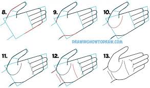 How To Draw Hands Open Palm Drawing Cartoon Open Palmed Hands Easy Steps Drawing Lesson For Beginners How To Draw Step By Step Drawing Tutorials Drawing Tutorial Easy