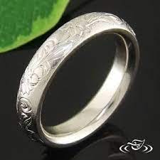 Daffodil Engraved Band Wedding Band Engraving Engraved Engagement Ring Antique Engagement Rings Vintage