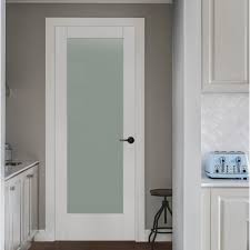 Jeld Wen 32 In X 80 In Moda Primed Pmt1011 Solid Core Wood Interior Door Slab W Translucent Glass Thdjw221100029 The Home Depot Glass Doors Interior Doors Interior Wood Doors Interior