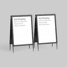Download Free Advertisement Banner Stand Mockup Banner Stands Free Photoshop Mockups Banner