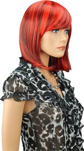Elementrix Dámská paruka krátká černá, červená 1RED-1HRED od 23,82 €