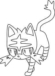 Now he's a junior in high school, but he loves pokemon just as much as he always has. Litten Pokemon Coloring Page Free Printable Coloring Pages For Kids