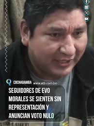 Simpatizantes del expresidente Evo Morales expresaron su descontento con el  actual panorama político rumbo a las elecciones. Aseguran que ningún  candidato representa sus intereses y que el discurso de ...