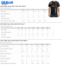 Gildan Heavy T Shirt Size Chart Rldm