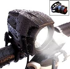 Amazon Com Bright Eyes Fully Waterproof 1600 Lumen Rechargeable Mountain Road Bike Headlight 6400mah Battery Now 5 Hours On Bright Beam Comes W Free Diffuser Lens And Free Taillight Sports Outdoors