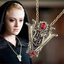 Women Cosplay Necklace Props Movie Twilight Theme Rosalie Same Design New  Moon Crest Volturi Charms Necklaces Jewelry Part Acces