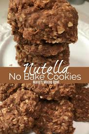 Nutella No Bake Cookies No Bake Cookies Are A Big Hit In Our House And Add Nutella To The Mix Just Takes It No Bake Cookies Nutella Recipes Nutella Desserts
