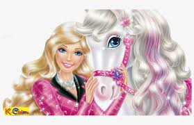 Gambar kartun barbie ini memiliki rambut pirang yang panjang serta lurus dan ada foninya, trus juga ada hiasan bunga dirambutnya, senyumnya juga manis kan? Gambar Kartun Barbie Dengan Kuda Putih Vektor New Barbie Cartoon In Urdu Free Transparent Png Download Pngkey