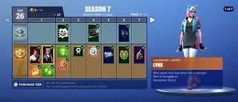 fortnite season 7 skins starter skins tier 100 reward and