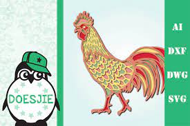 Free Free Layered Rooster Svg 832 SVG PNG EPS DXF File