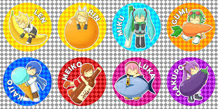 Vocaloid Chibi Badges By Miyuki Yoshiharu On Deviantart