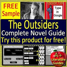 This Is A Free Sample Of Our Outsiders Novel Study Bundle With Google Classroom Distance Learning Includes Pr Novel Studies Novel Study Units Google Classroom