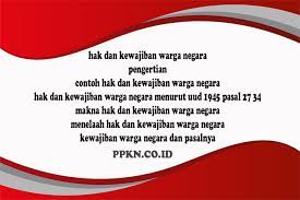 Hak Dan Kewajiban Warga Negara Pengertian Contoh Makna Pasal