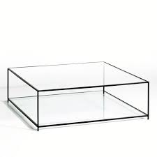 vierkante salontafel in gehard glas sybil transparant am pm la redoute in 2020 glass coffee table square coffee table metal coffee table square