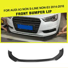 Car Styling Carbon Fiber Front Bumper Front Lip Spoiler For Audi A3 Sedan Standard Bumper Only 2013up Audi A3 Sedan Audi A3 Audi