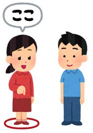 ここ・そこ・あそこ」のイラスト | かわいいフリー素材集 いらすとや