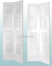 3 panel shaker bifold doors. Xl Joinery White Shaker 4 Panel And Clear Glass Bi Fold Doors Hamiltons Doors And Floors
