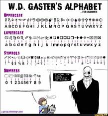 Thong Tin Về Undertale Au Gaster Ngon Ngữ Ngon Ngữ Ky Hiệu Hai Hước